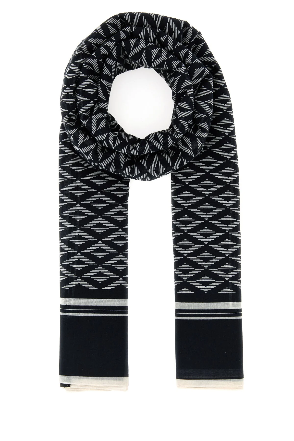 Printed cotton scarf - 1