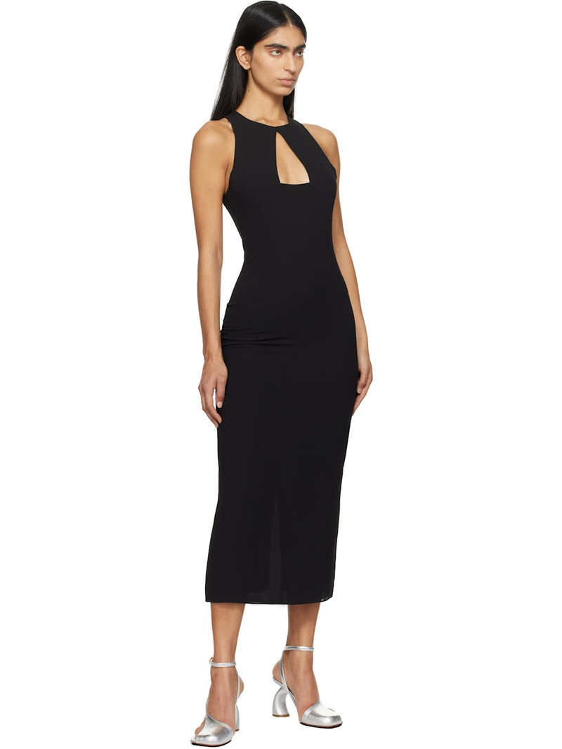 16ARLINGTON Black Spyri Midi Dress outlook
