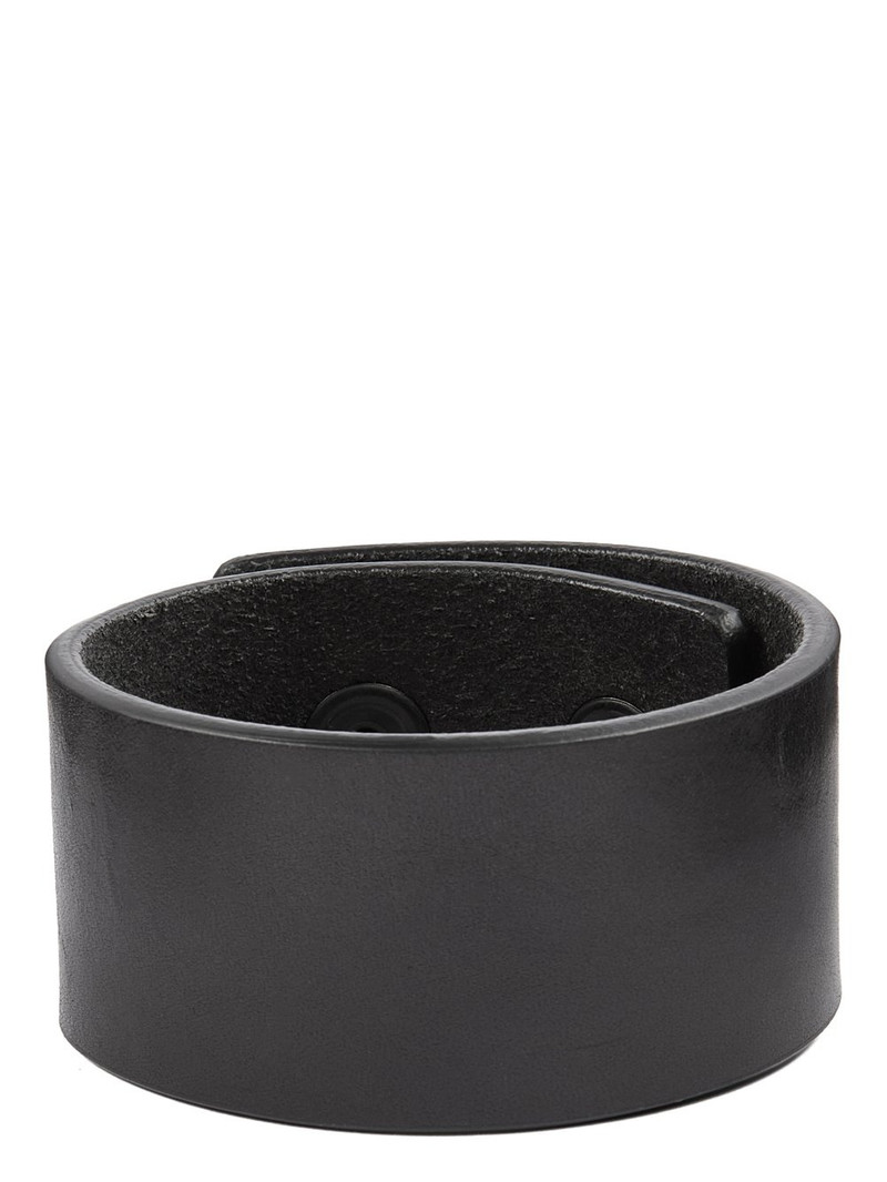 Rick Owens Black Hollywood Anthem Cuff Bracelet | REVERSIBLE