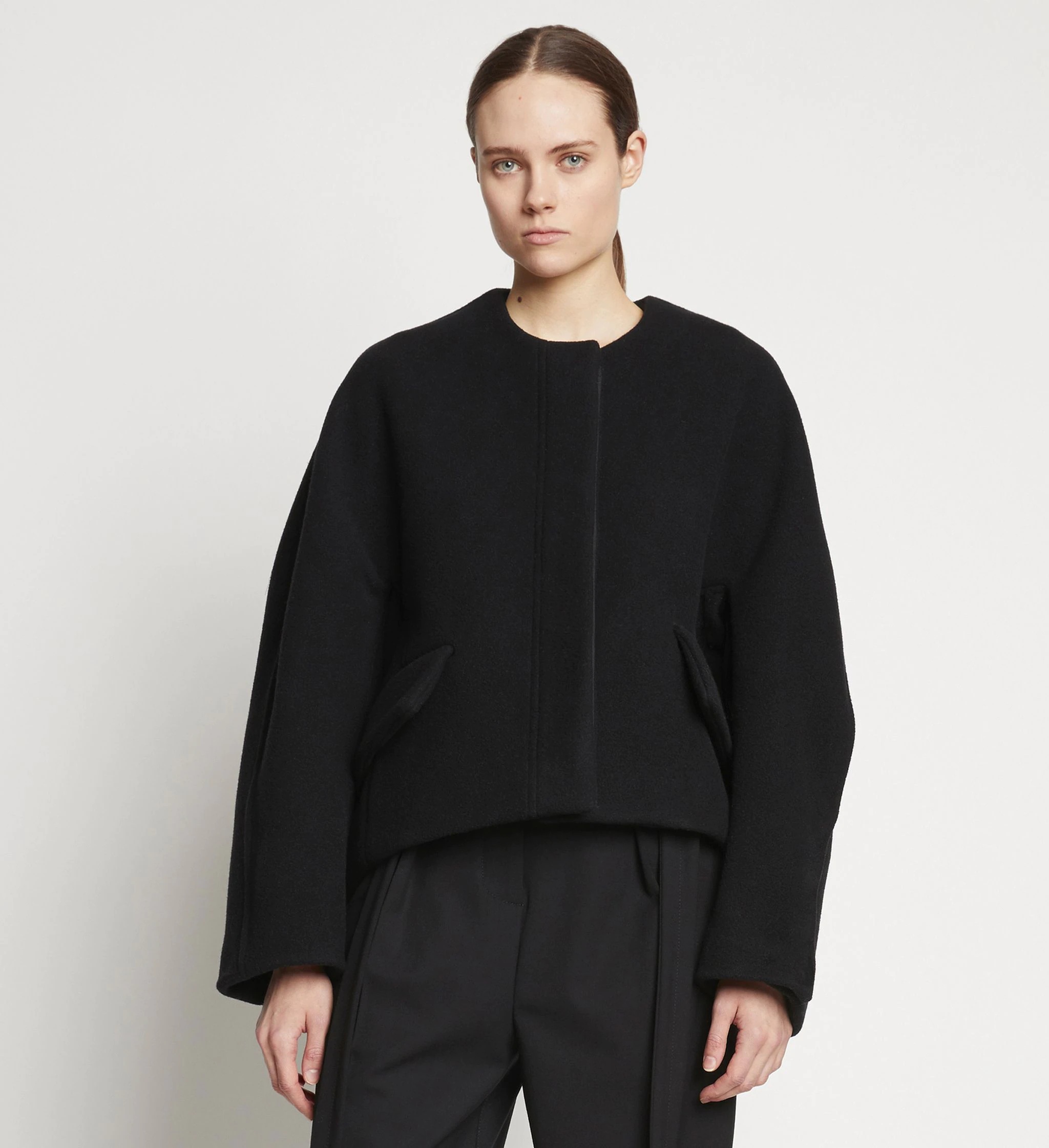 Double Face Wool Melton Jacket - 2