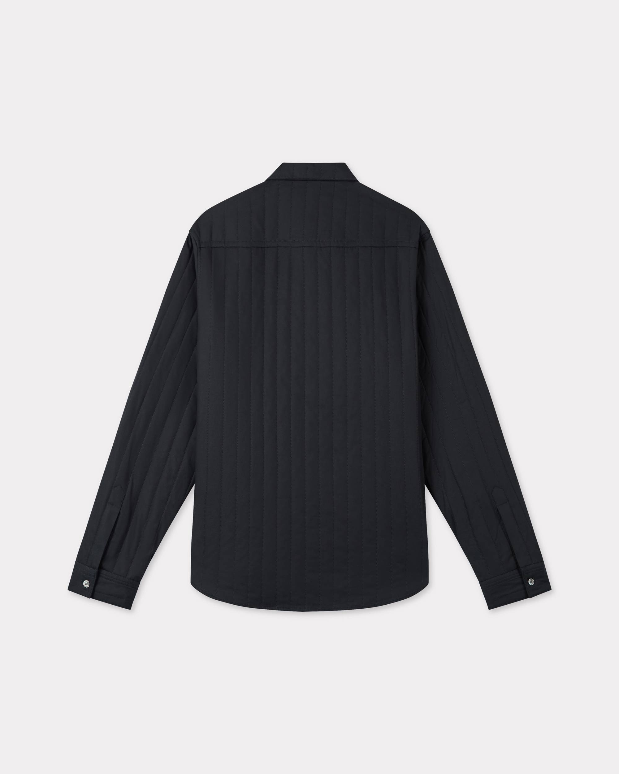 'Boke Flower 2.0' genderless padded overshirt in cotton poplin - 2