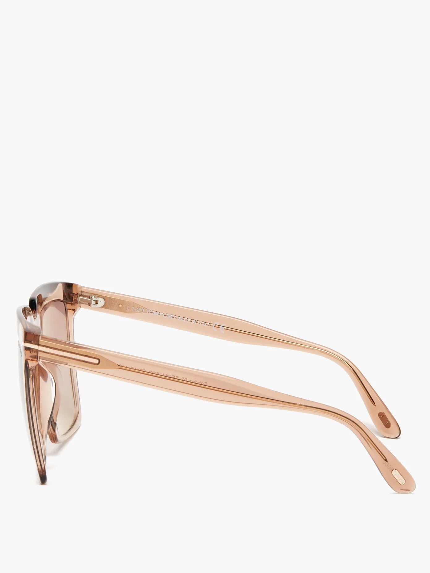 Sabrina square acetate sunglasses - 4