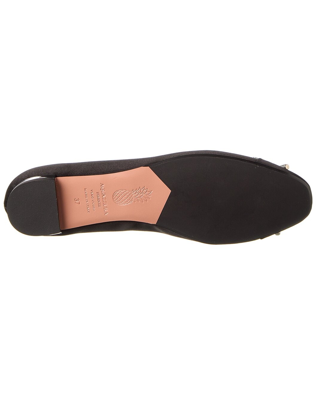 Aquazzura Parisina Crystal Satin Flat - 4