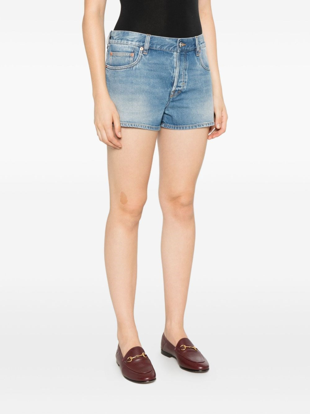 Denim cotton shorts - 2