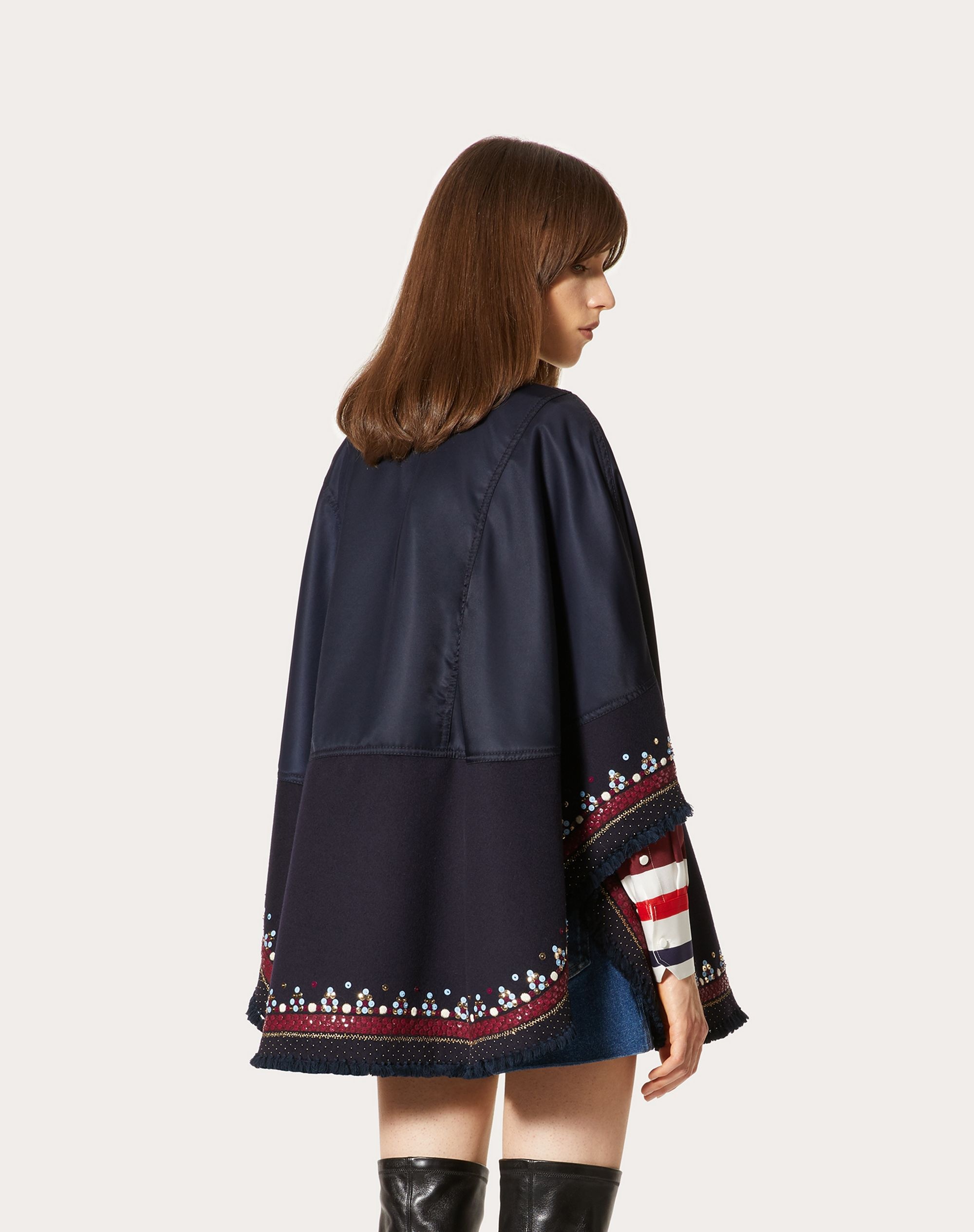 EMBROIDERED COMPACT DRAP CAPE - 4