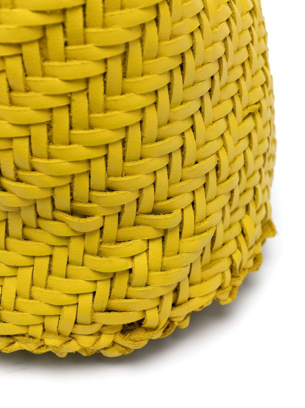 interwoven-design leather bucket bag - 4