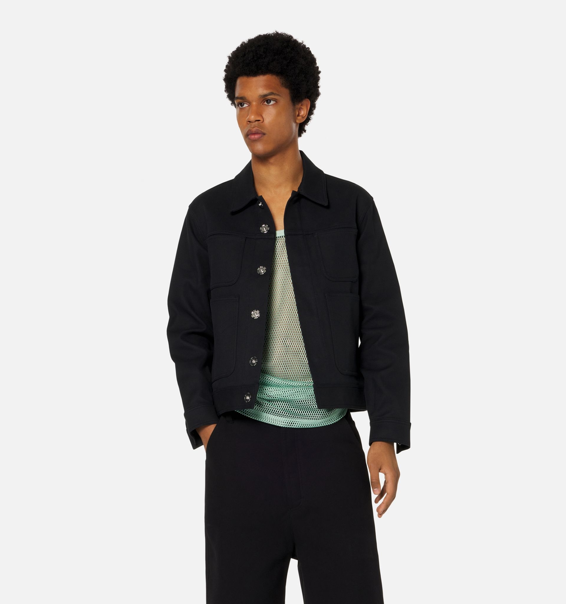 Press Buttons Worker Jacket - 2