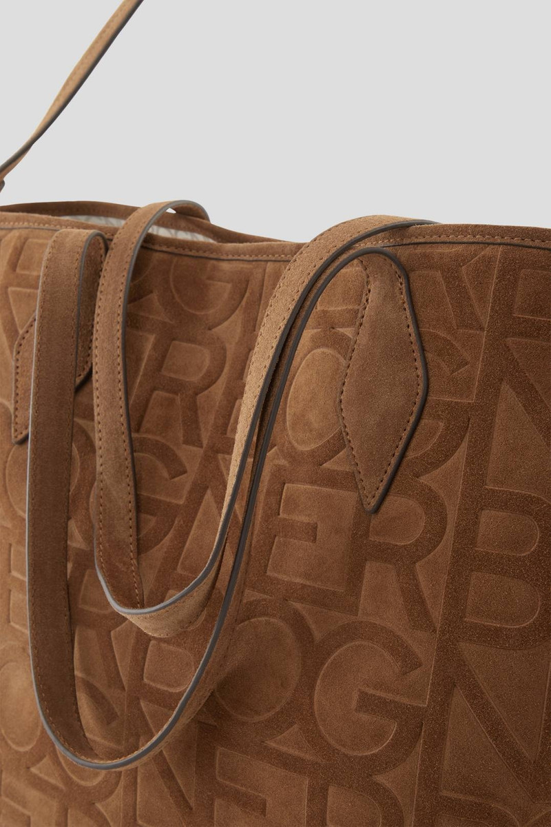 TENNA VELLUTO JANE TOTE BAG IN COGNAC 6