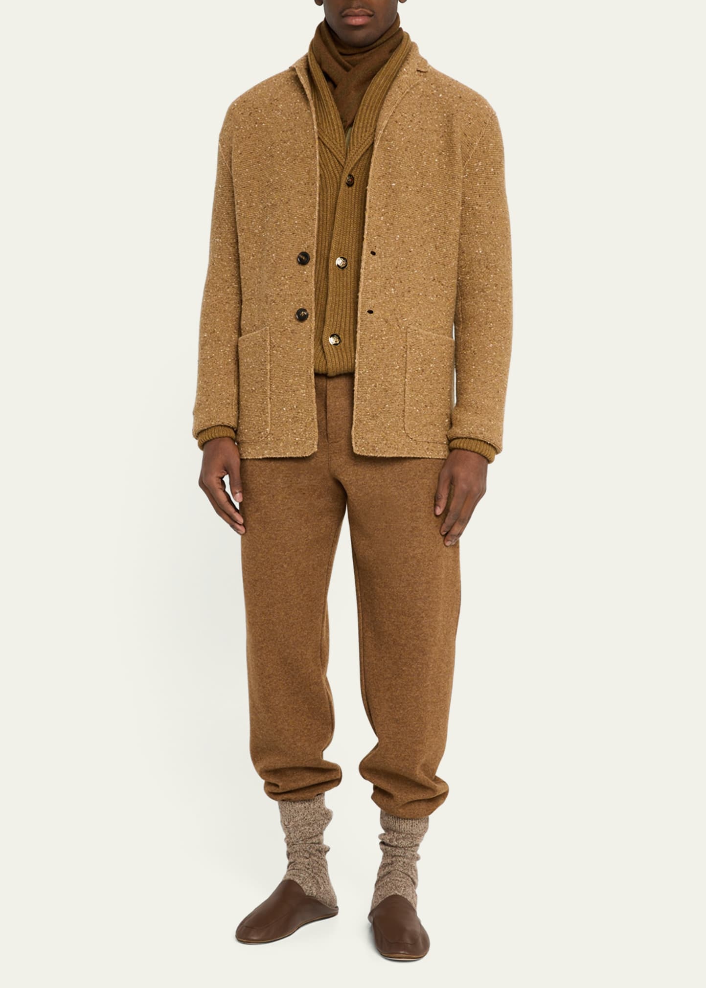 Men's Cernobbio Cashmere and Linen Knit Jacket - 2