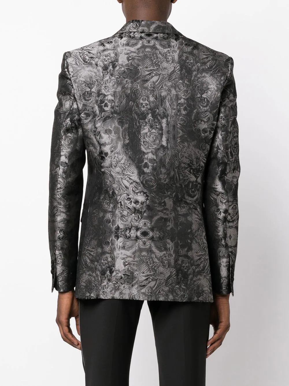 Gothic Plein Jacquard blazer - 4