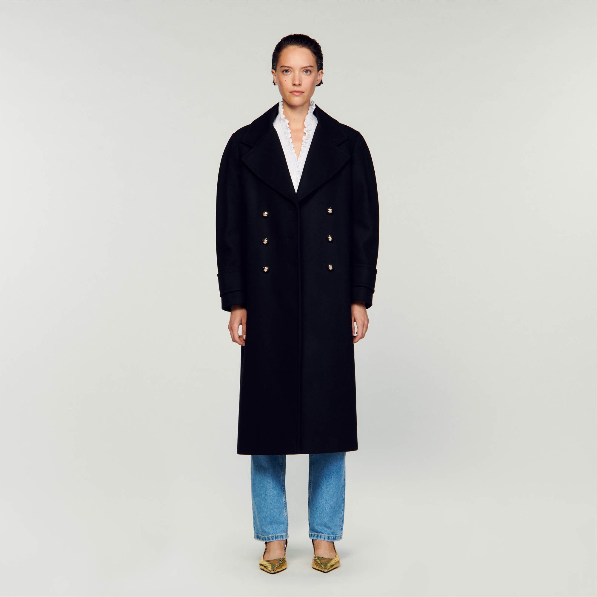 LAPEL COLLAR COAT - 3