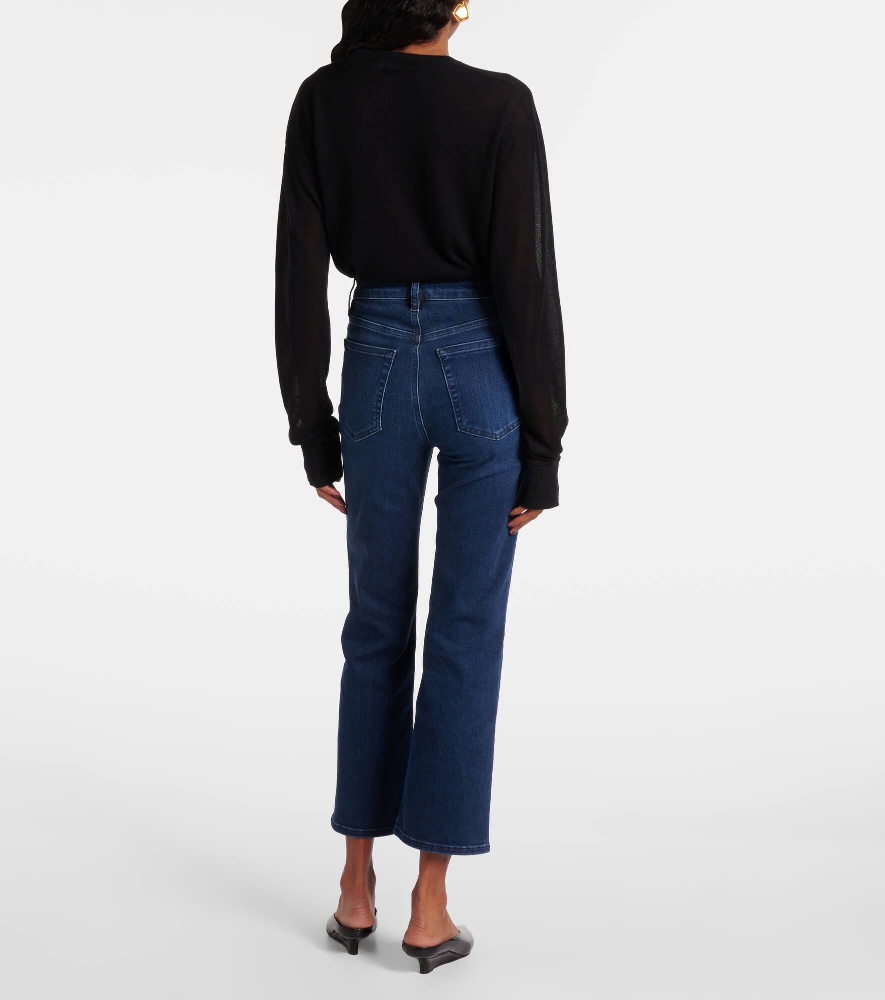 Reboot Crop high-rise bootcut jeans - 3