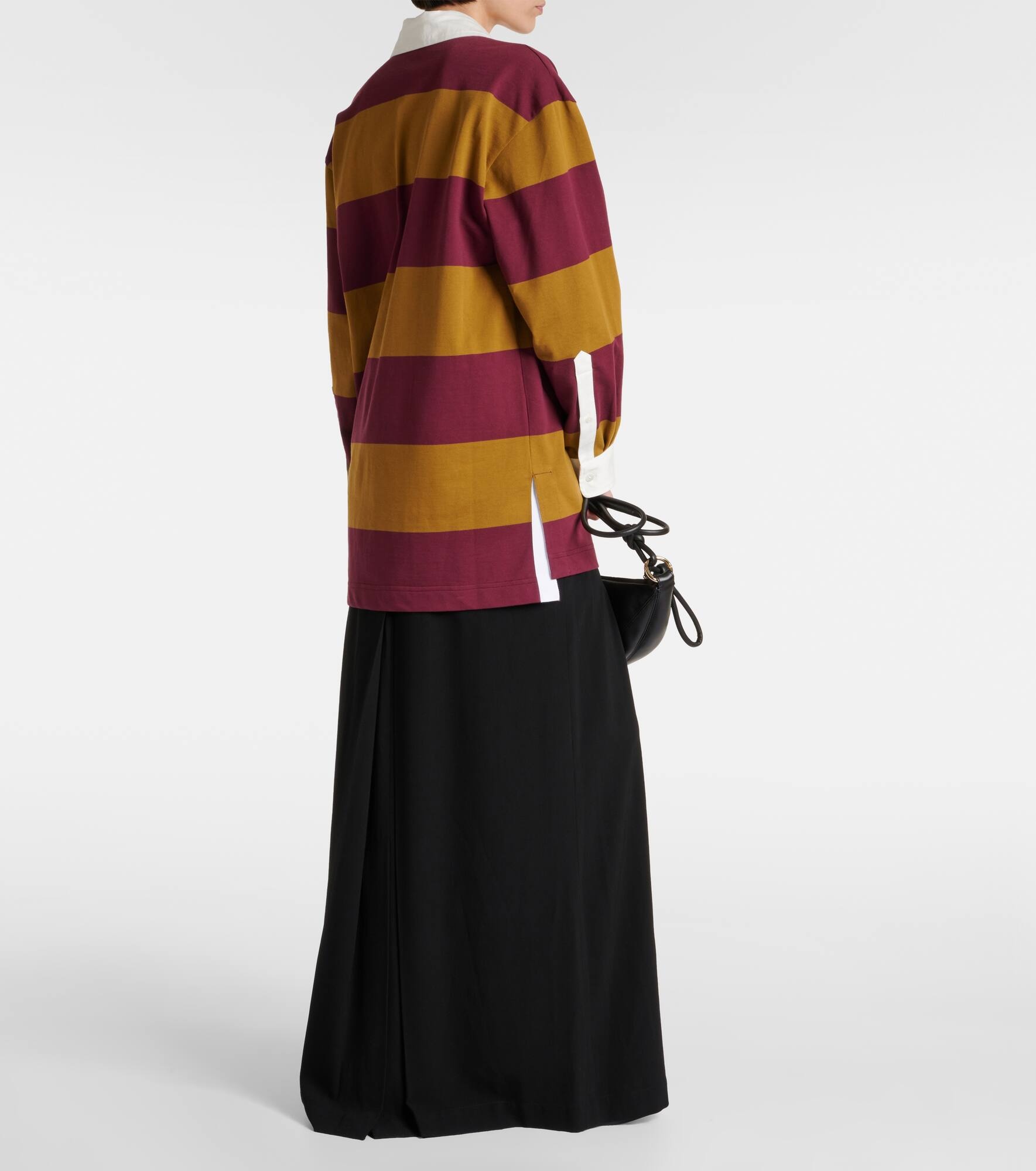 Colorblocked cotton-blend sweatshirt - 3