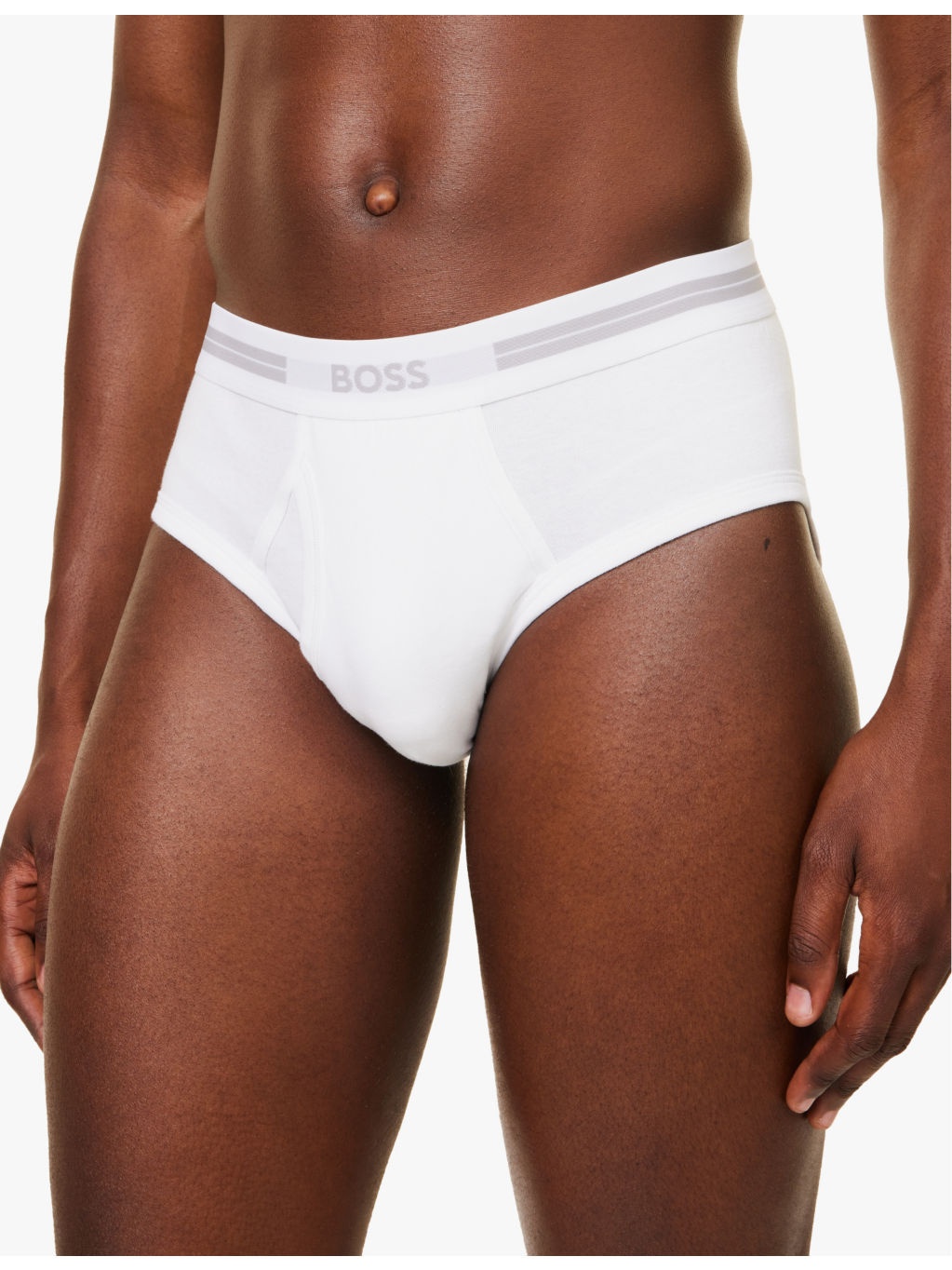 Branded waistband cotton-jersey briefs - 4