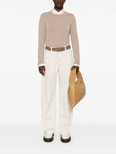 Brunello Cucinelli garment-dyed jeans outlook