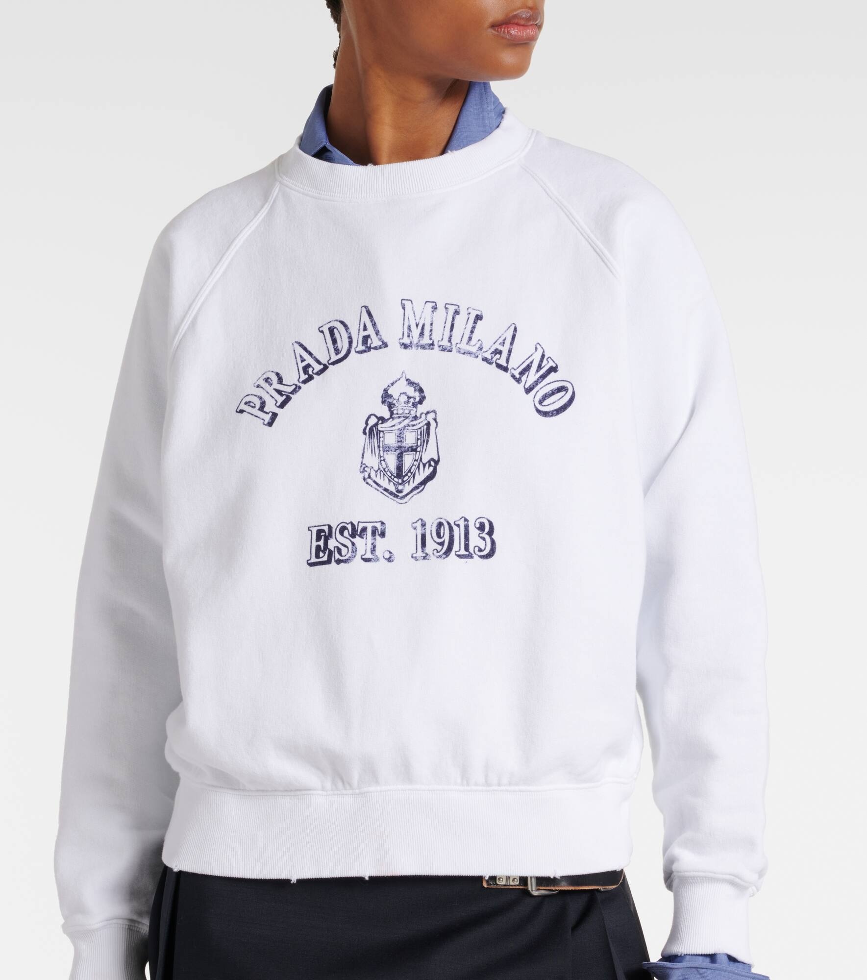 Logo cotton jersey sweatshirt - 6