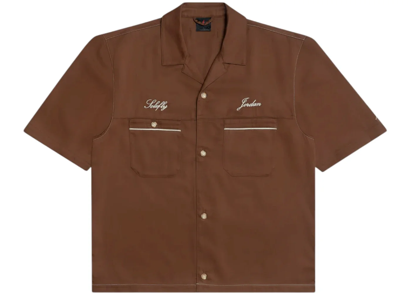Jordan x SoleFly Barista Shirt Cacao Wow/Fossil - 1