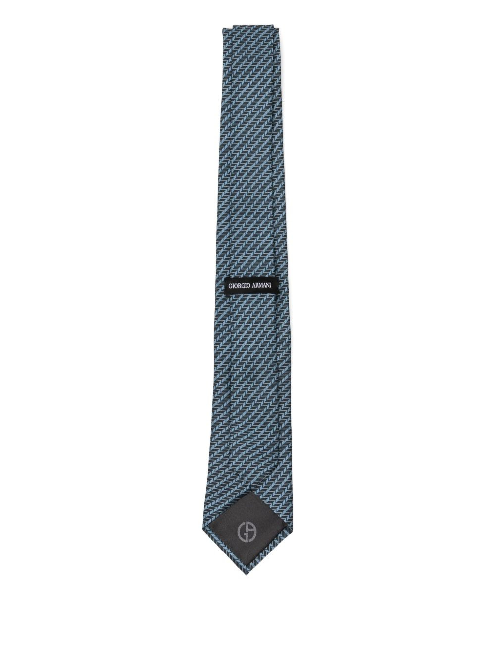 geometric-print tie - 2