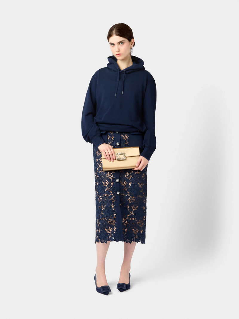 Roger Vivier Efflorescence Clutch in satin outlook