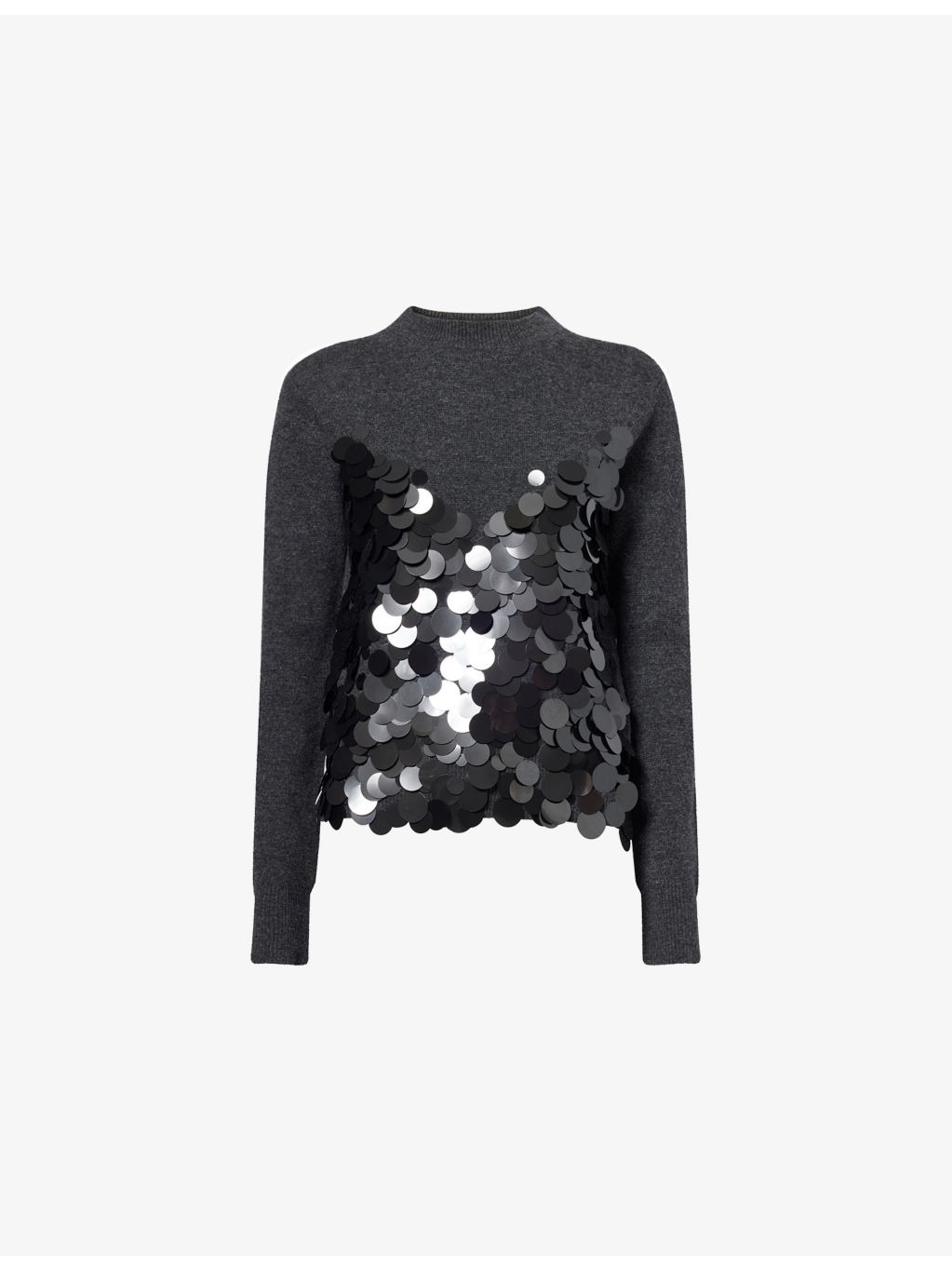 Sequin-Embellished Wool Jumper - 1