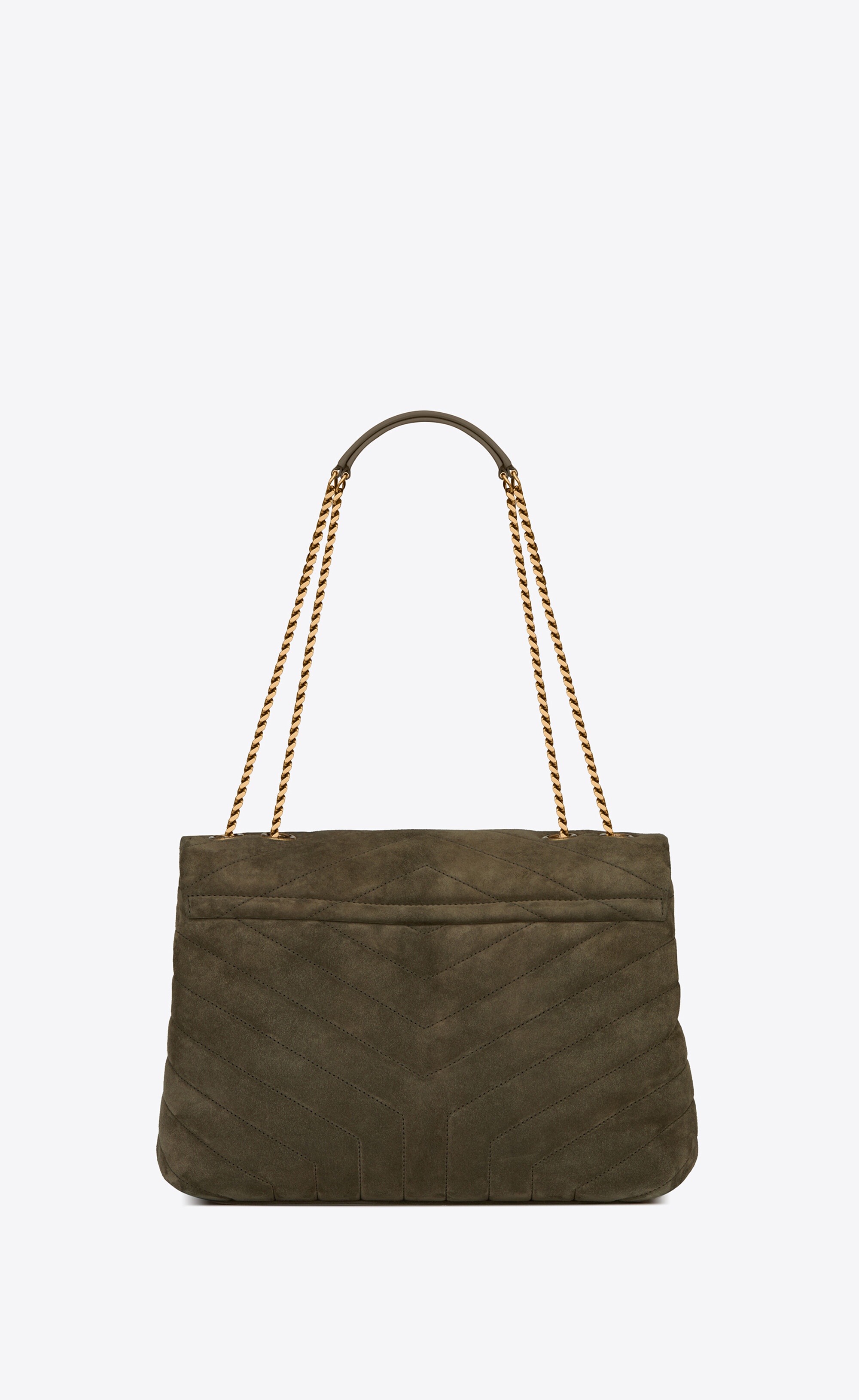 loulou medium bag in y-quilted suede - 3