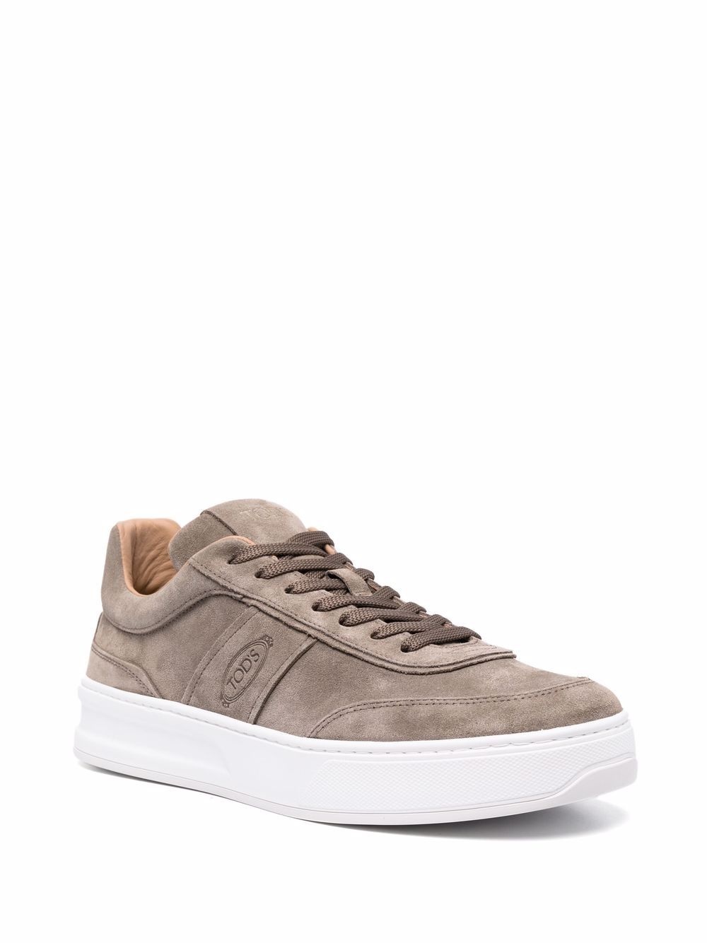 logo-embossed low-top sneakers - 2