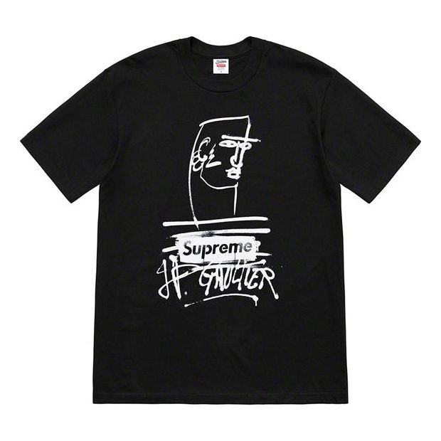 Supreme SS19 x Jean Paul Gaultier Black Tee SUP-SS19-772 - 1