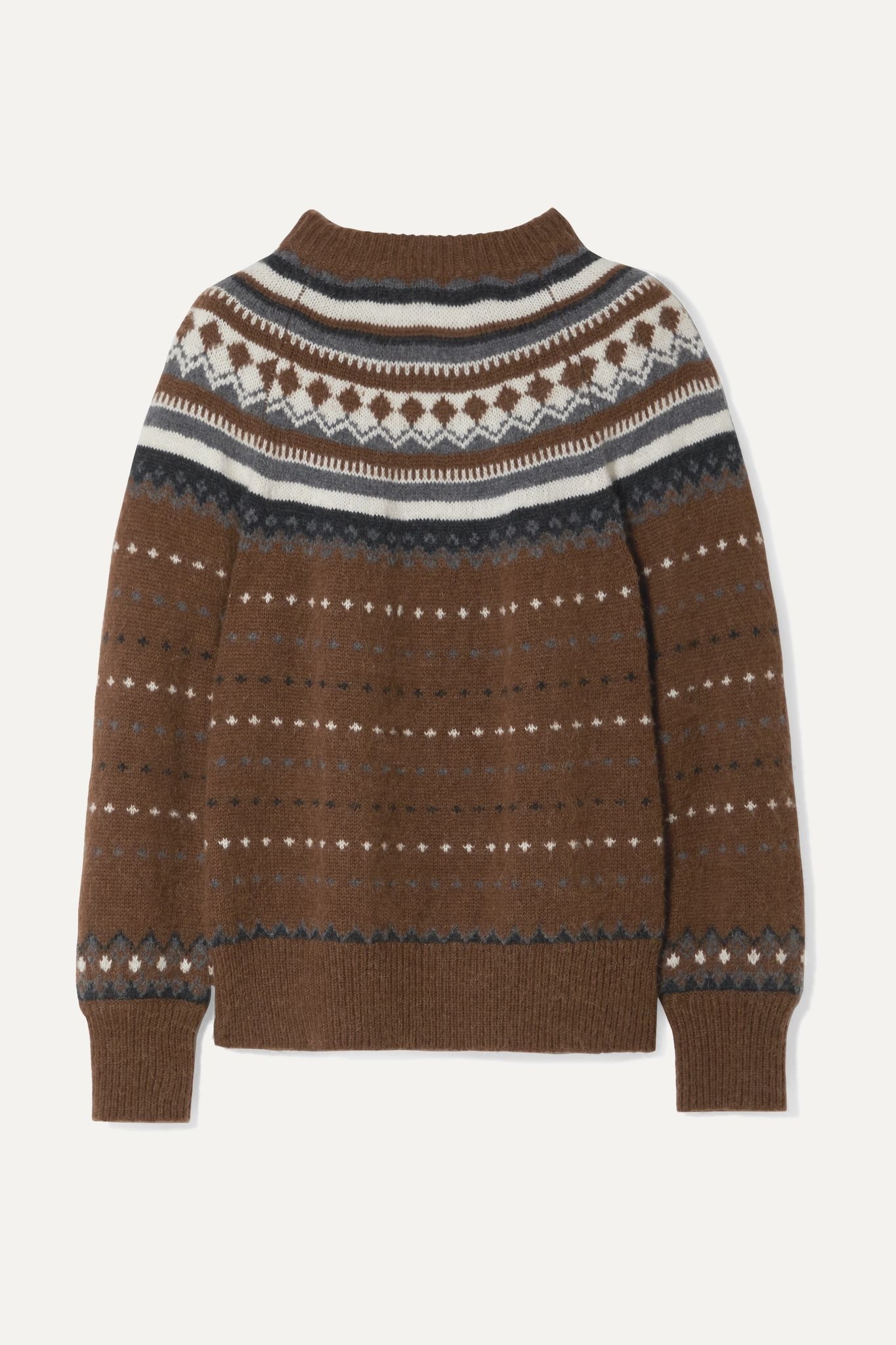 50s Fair Isle knitted sweater - 1