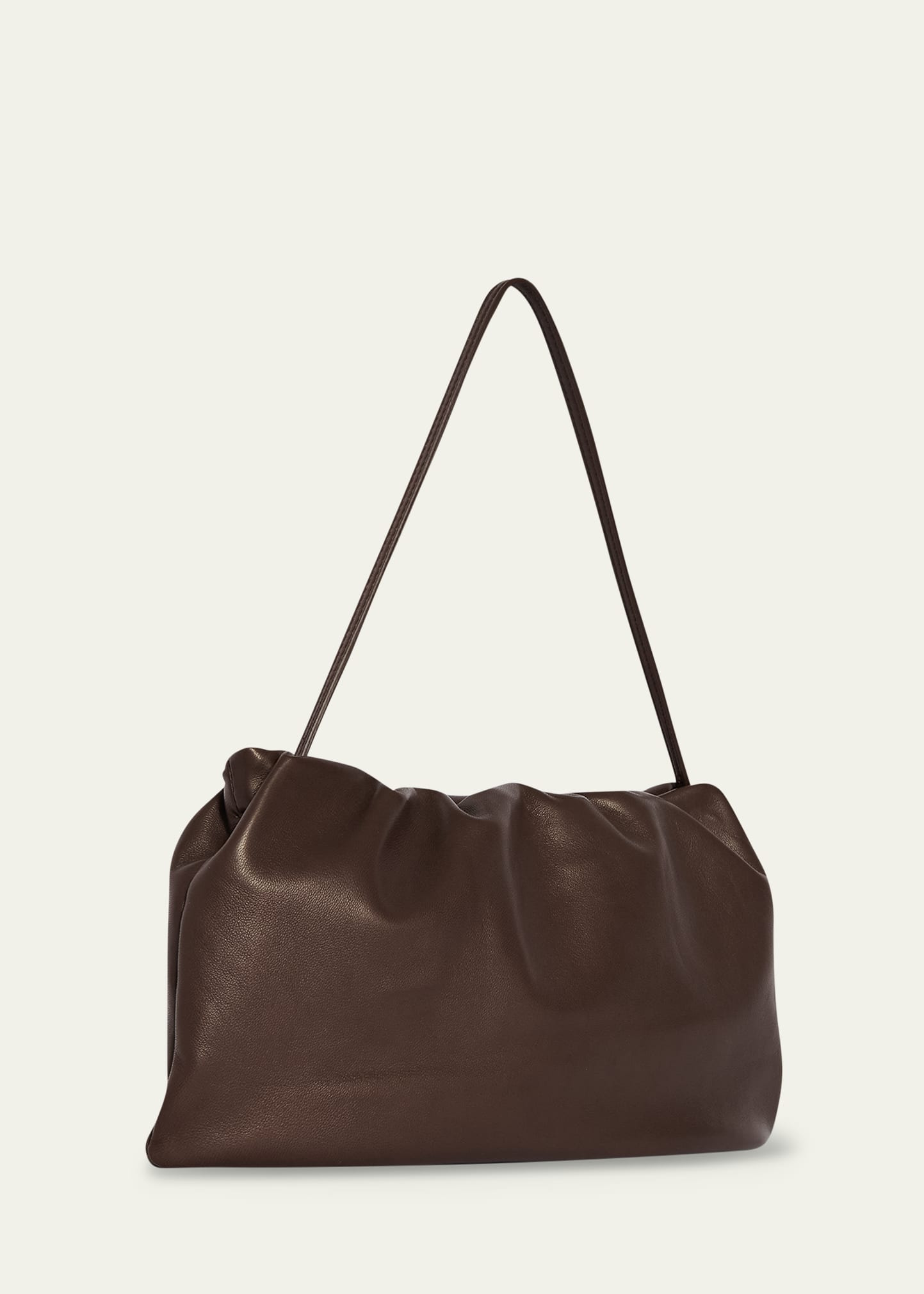 XL Bourse Shoulder Bag in Silk Leather - 3