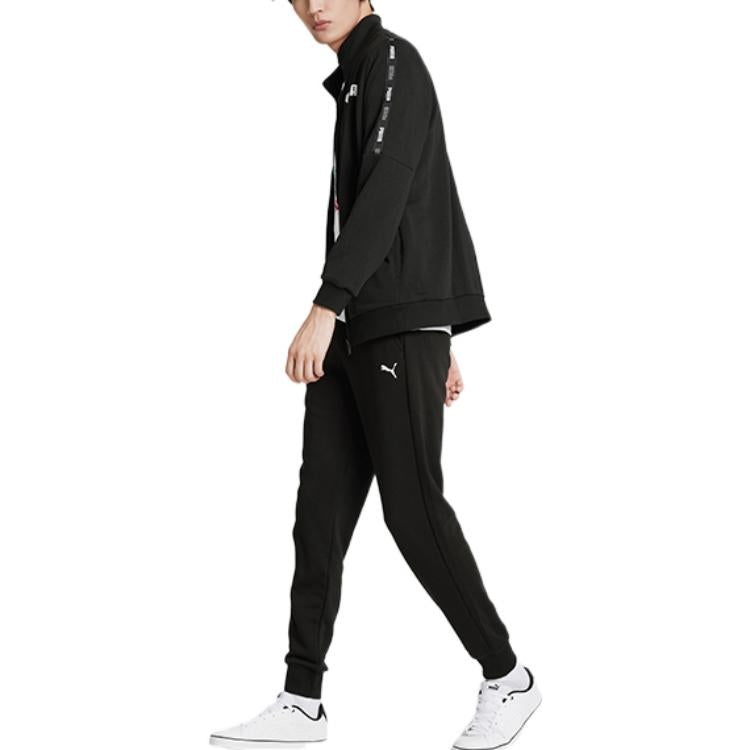 PUMA Tape French Terry Full-zip Sweatshirt 'Black' 671981-01 - 4