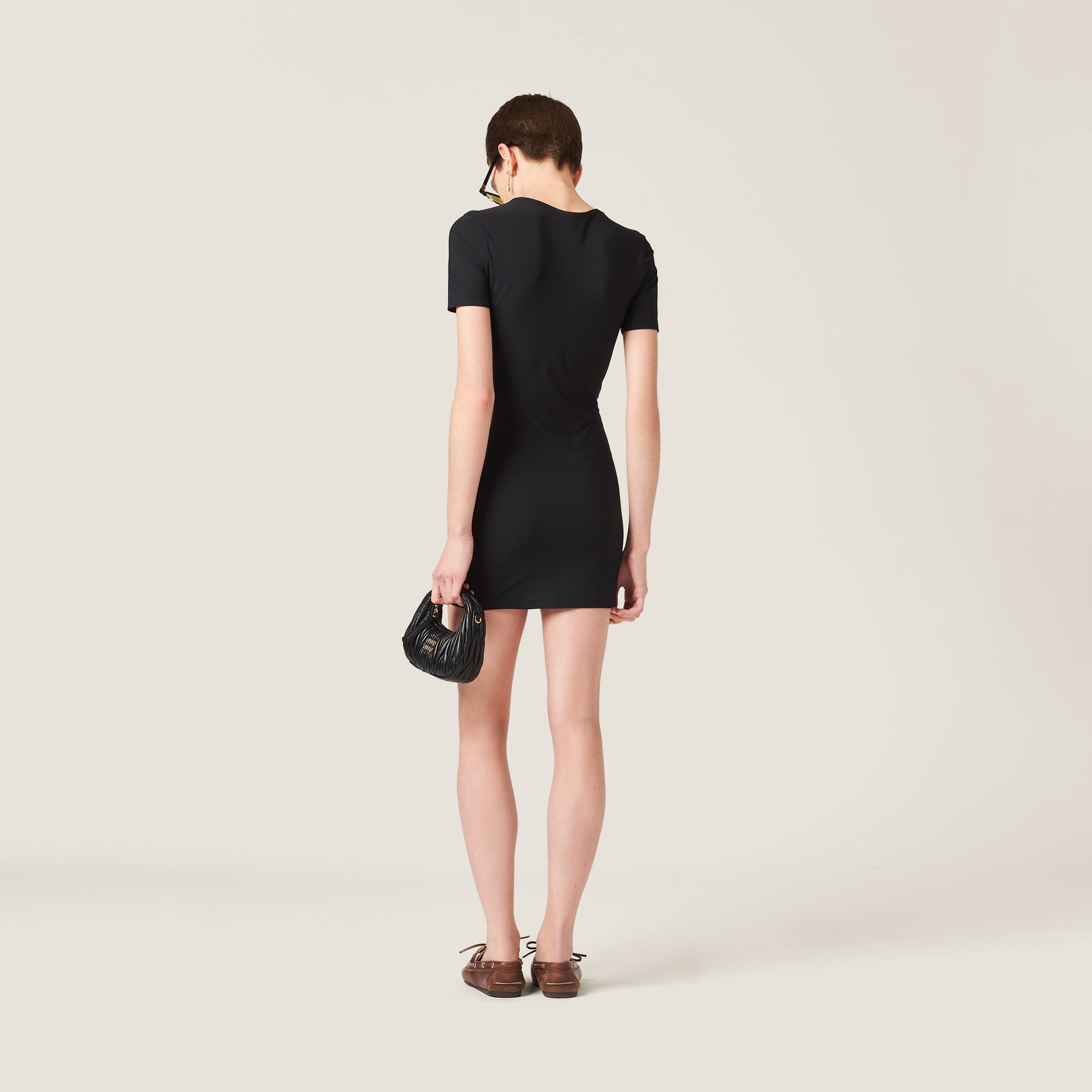 Stretch jersey minidress - 3