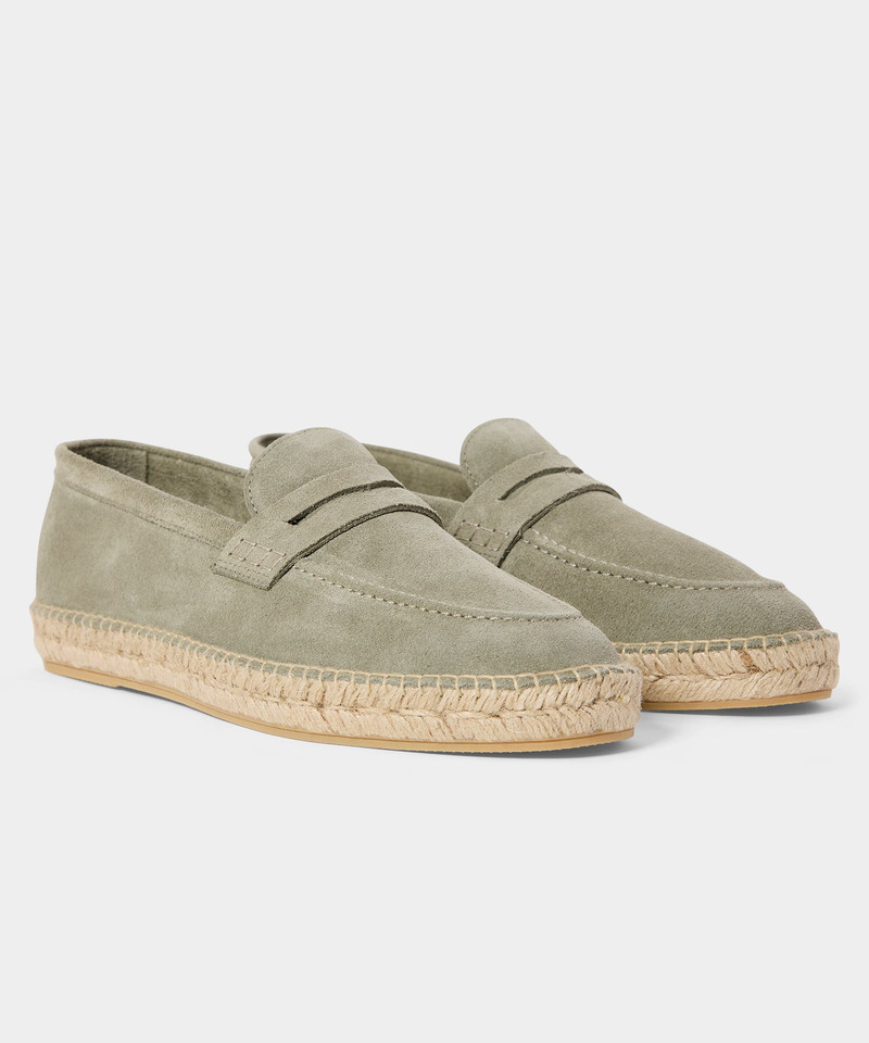 TODD SNYDER Nomad Suede Espadrille Loafer outlook