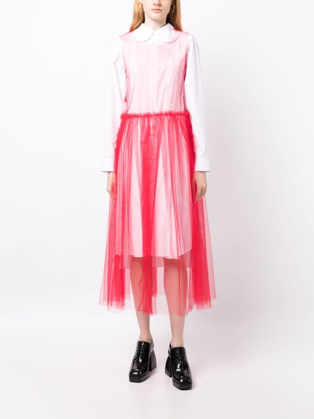 round-neck sleeveless midi dress - 2