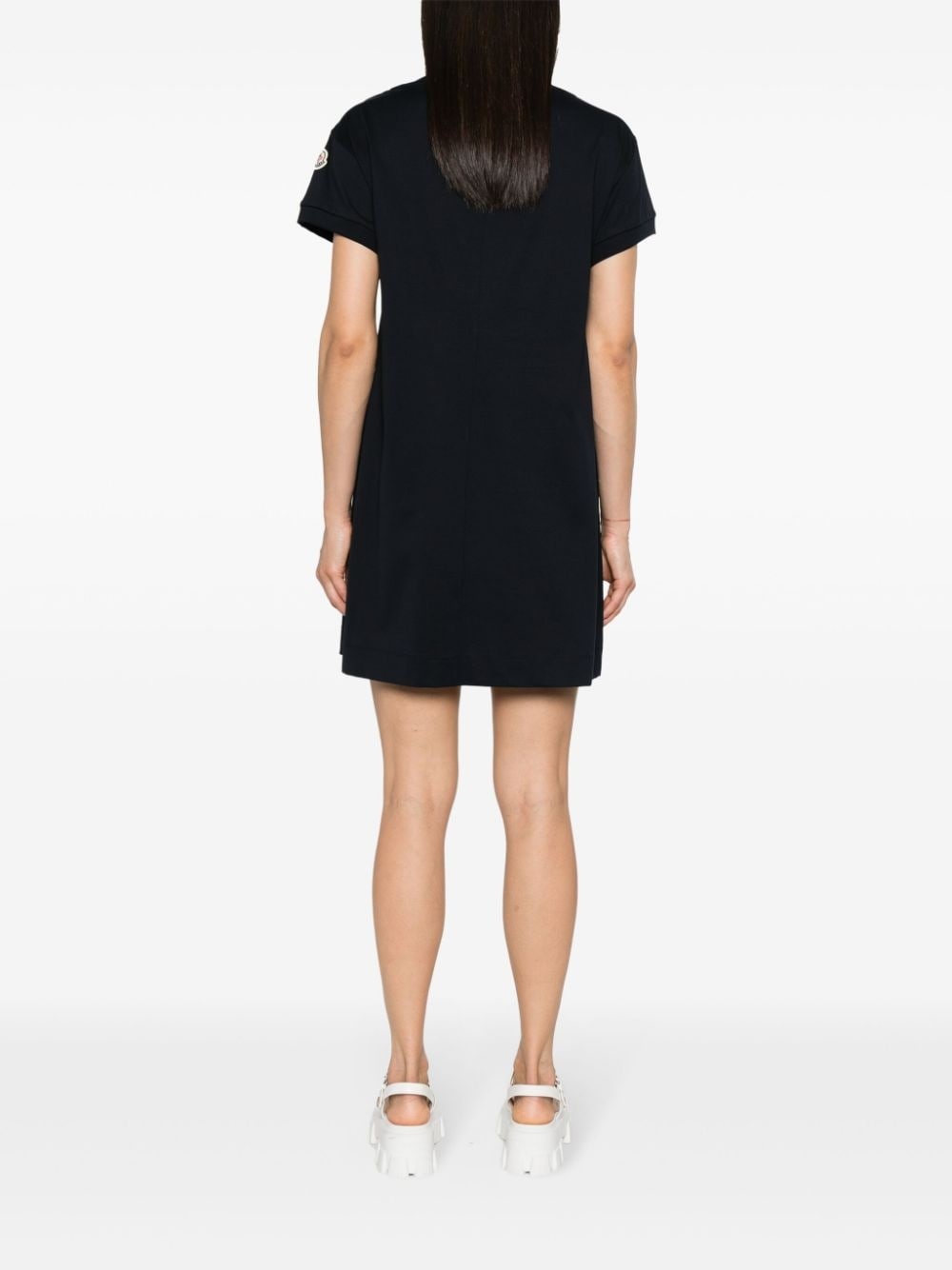 corded-logo cotton mini dress - 4
