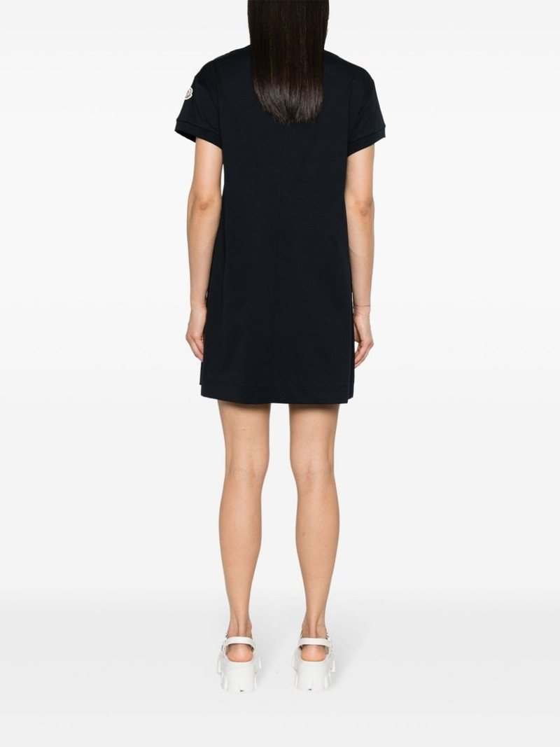 corded-logo cotton mini dress 4