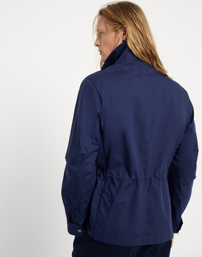 Brunello Cucinelli Lightweight water-resistant techno cotton field jacket outlook