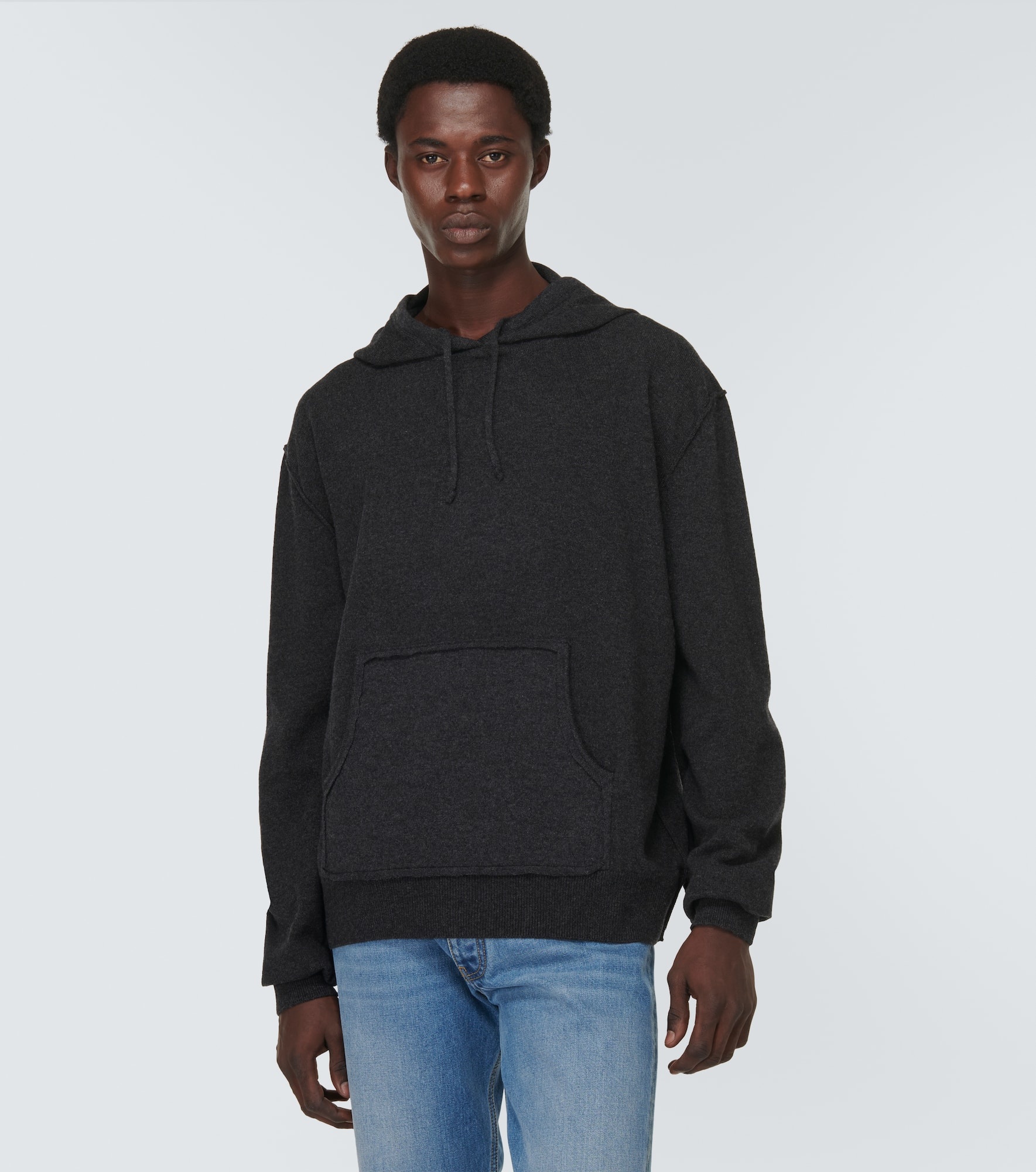 Wool and cashmere hoodie - 3