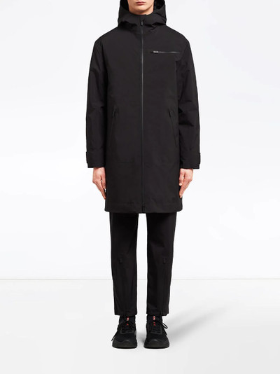 Prada hooded mid-length coat outlook