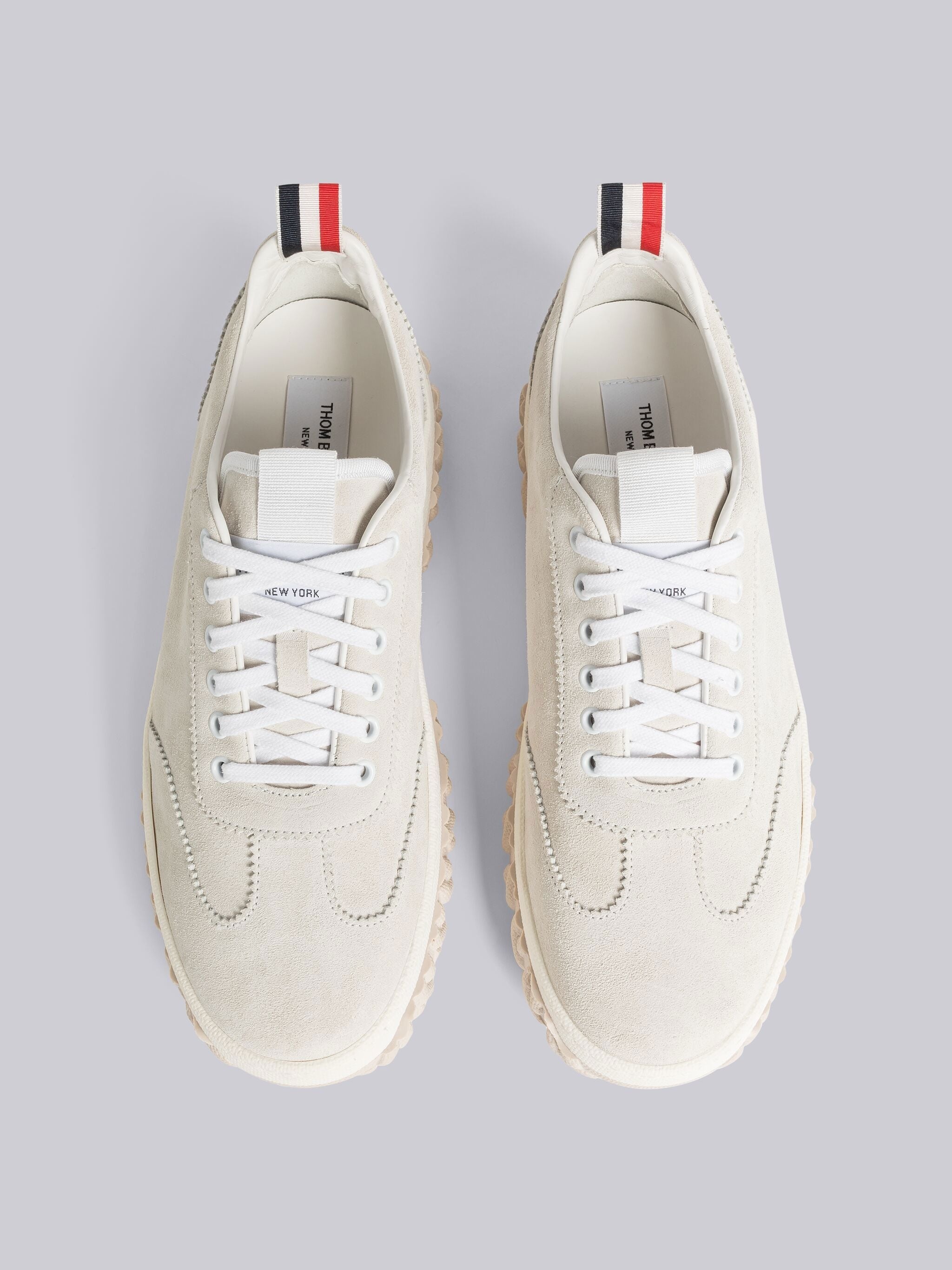 CALF SUEDE CABLE KNIT SOLE FIELD SHOE - 4