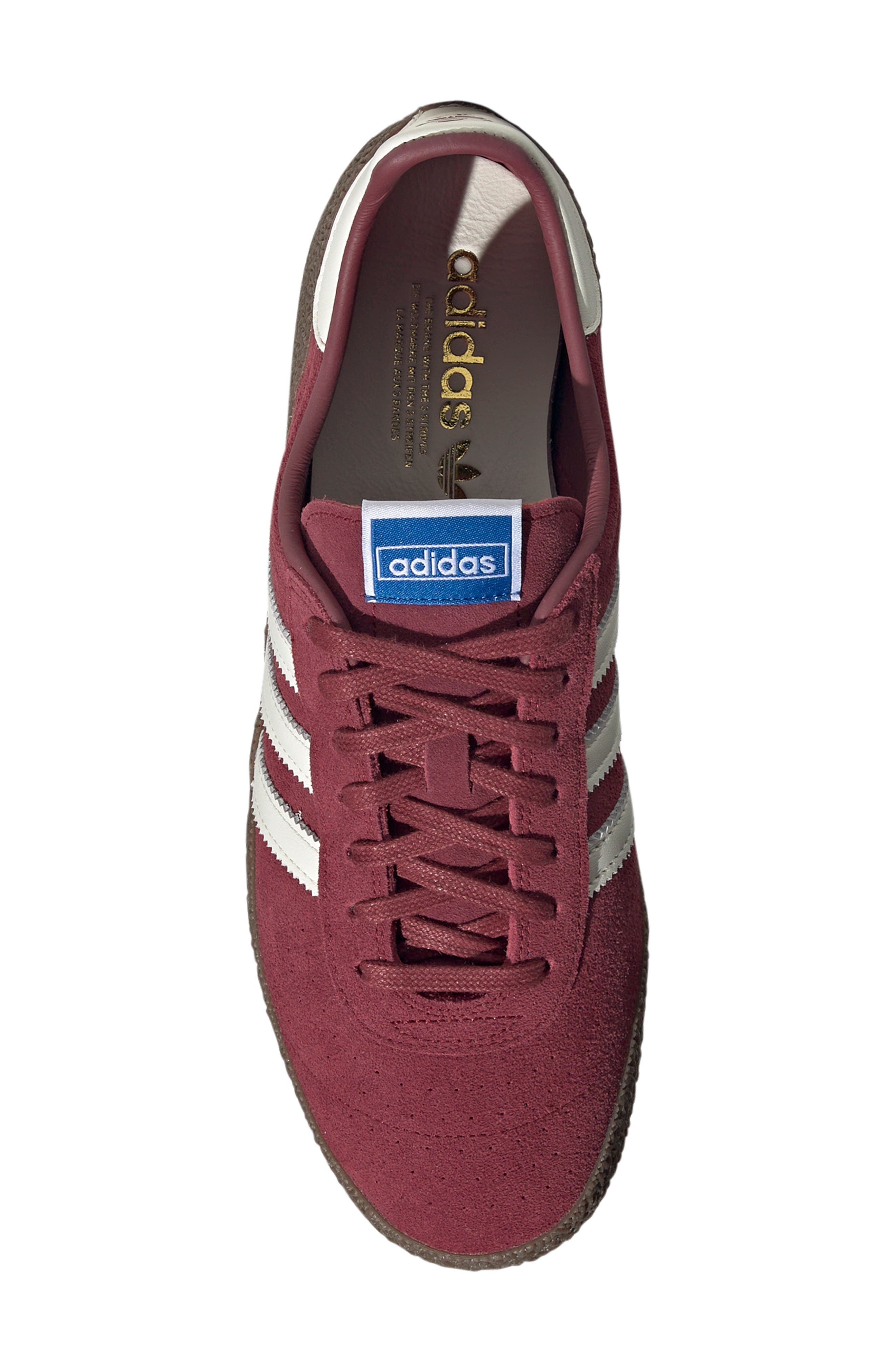 adidas Gender Inclusive Montreal 76 Sneaker in Noble Maroon/Off White/Gum at Nordstrom - 4