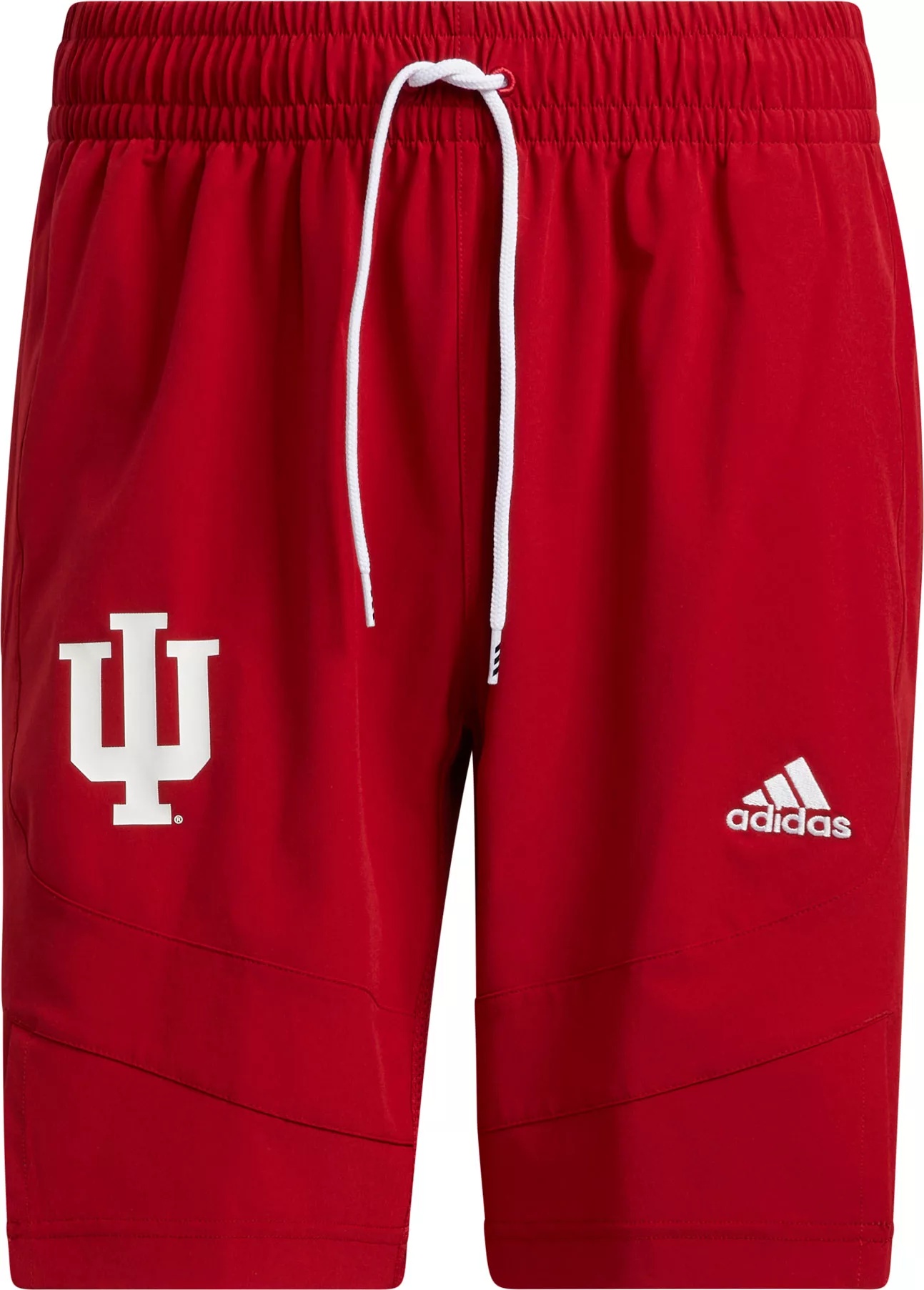 adidas Men's Indiana Hoosiers Crimson Swingman On-Court Replica Basketball Shorts - 1