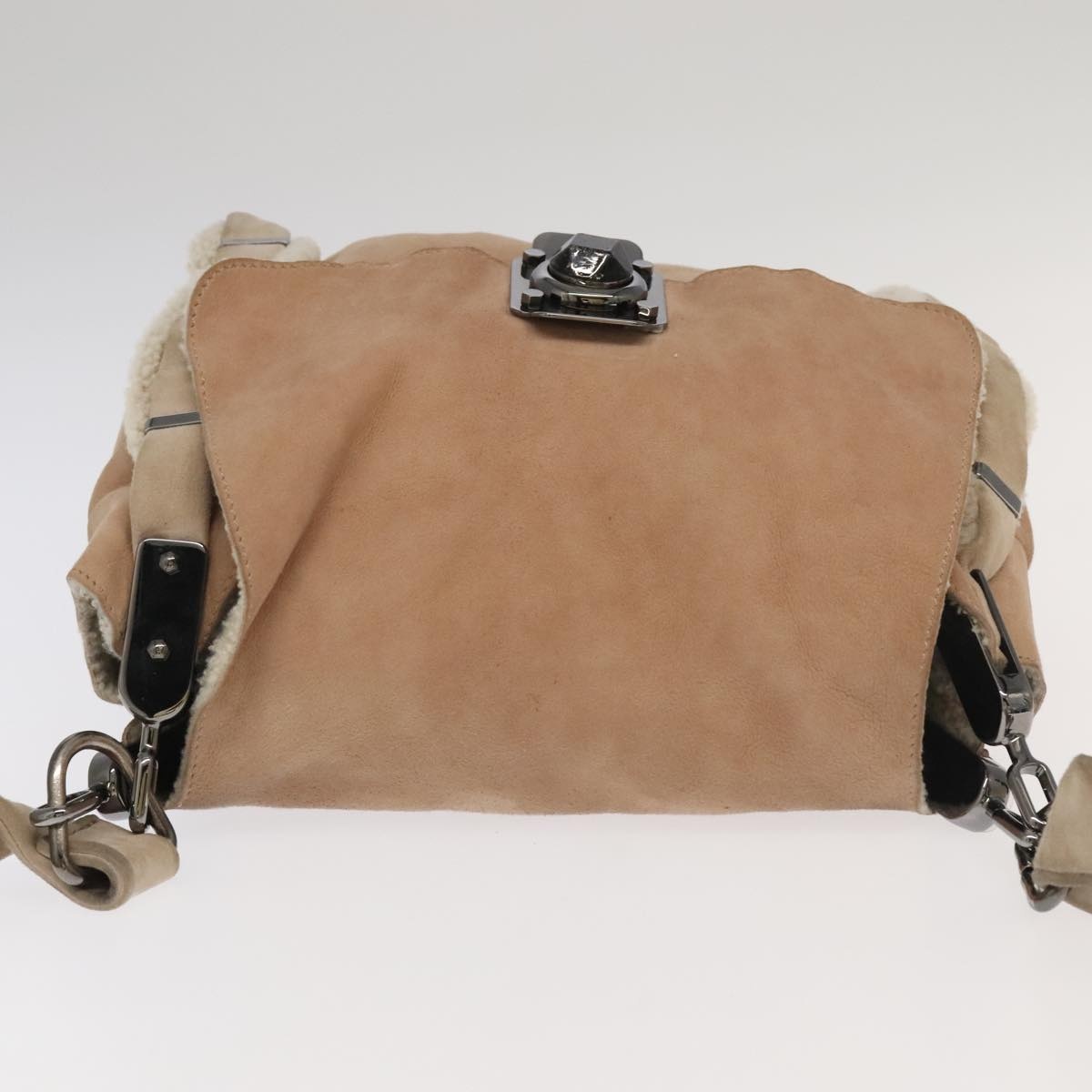 CELINE Shoulder Bag Mouton Pink Ivory - 6