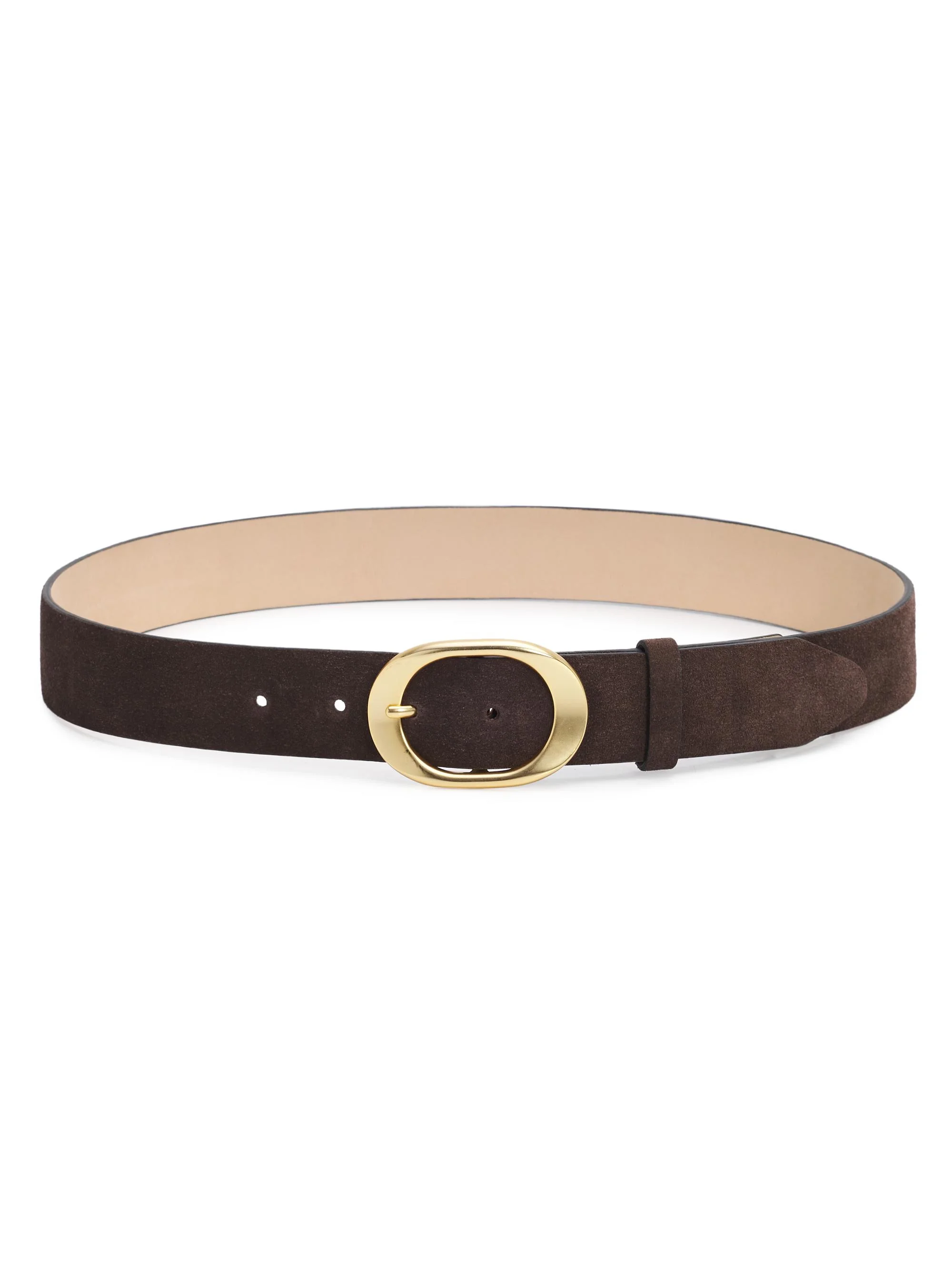 Women's Vera Suede Belt - Dark Espresso Suede - 1