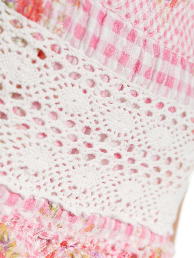 Corbett floral lace mini skirt 5