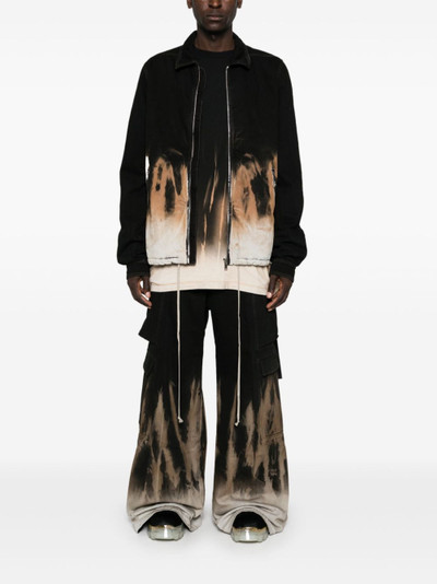 Rick Owens DRKSHDW tie-dye denim jacket outlook