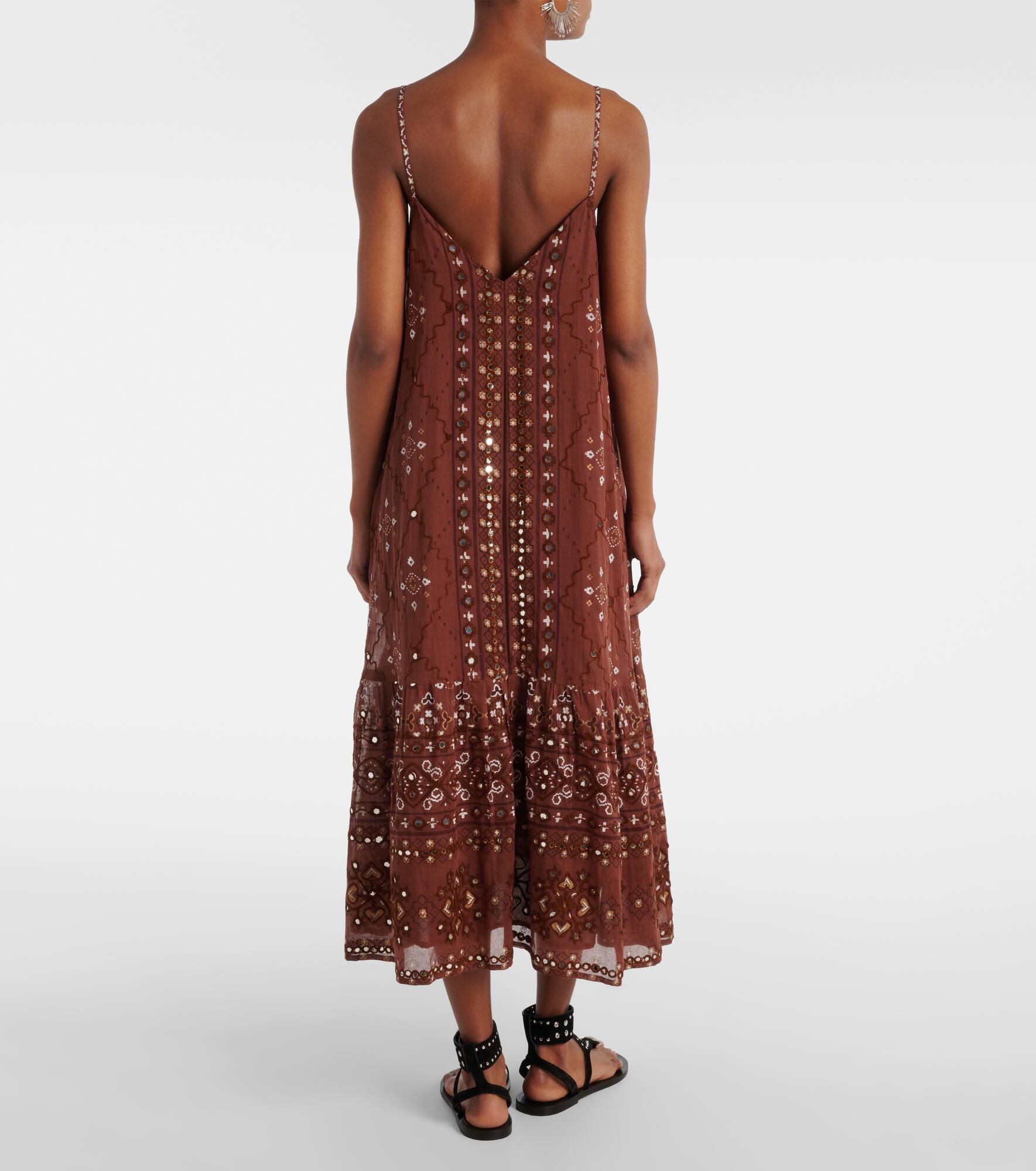 Printed cotton slip dress - 3