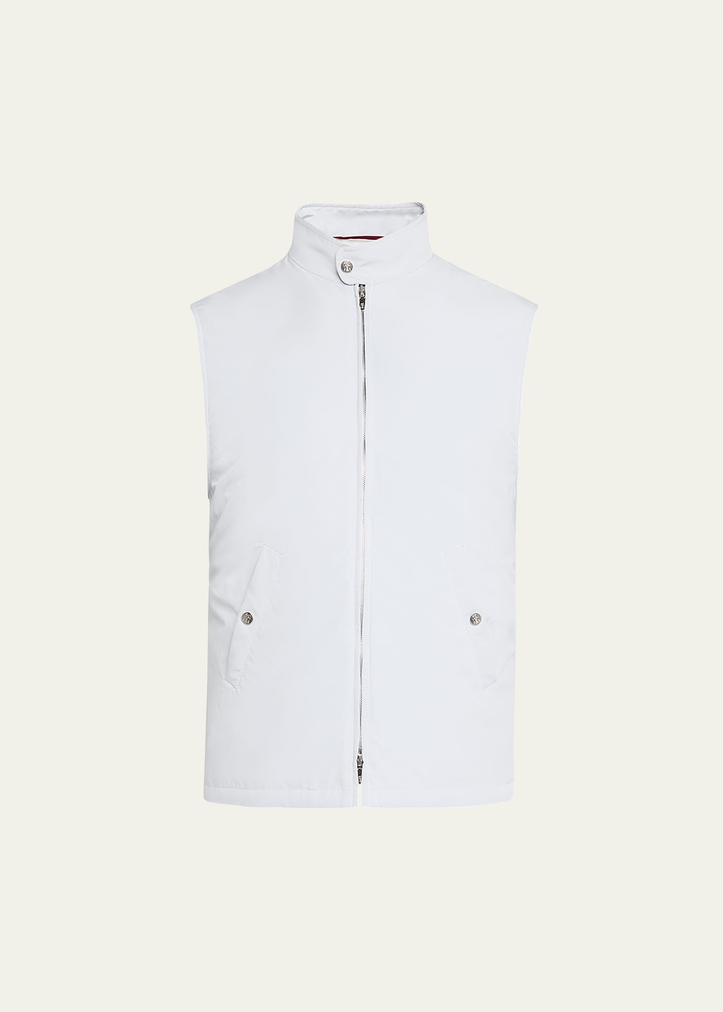 Men's Water-Resistant Microfiber Full-Zip Vest - 1