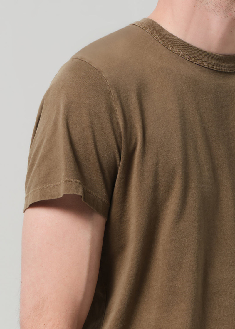Everyday Short Sleeve Tee In Dark Khaki 6