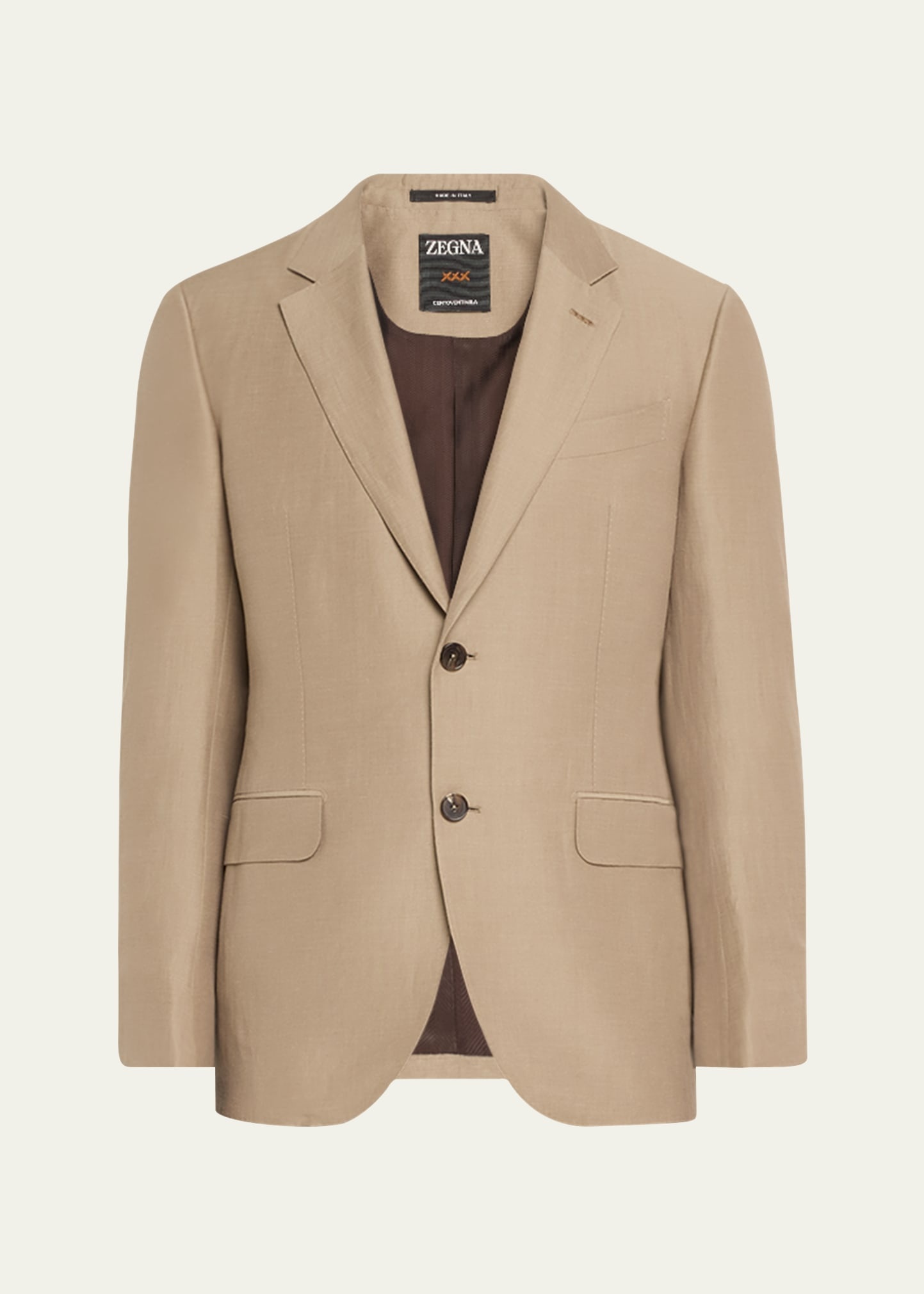 Men's Centoventimila Wool-Linen Suit - 1