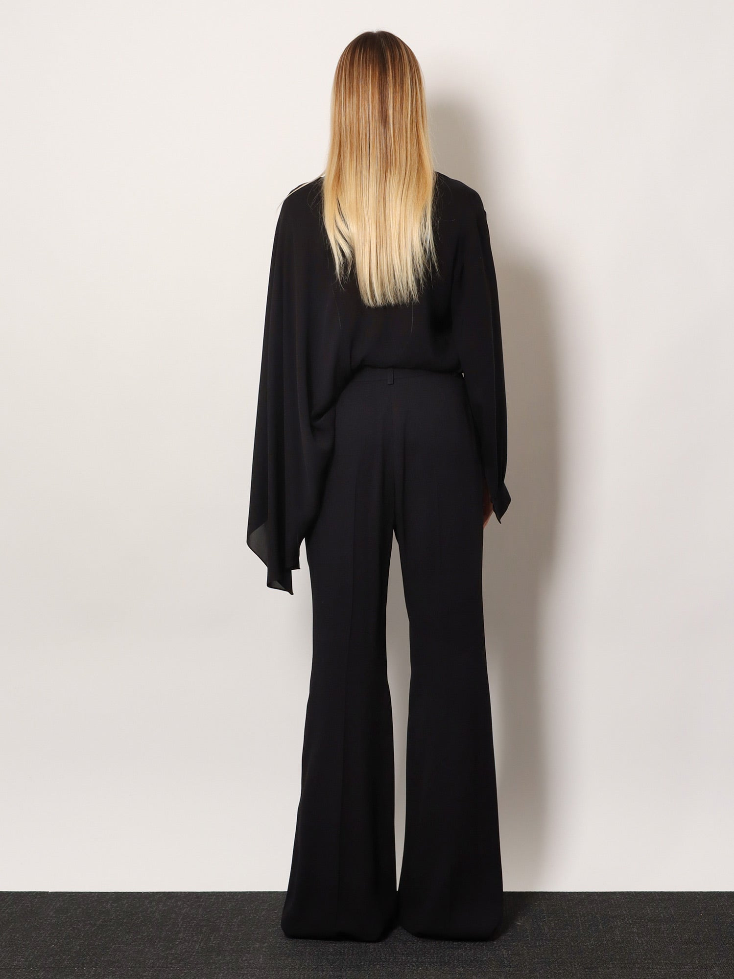 Viscose Trousers With Flared Bottom - 3